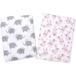 Lullaby Dreams 2-Pack Co Sleeper Fitted Sheets Cute Critters Hot