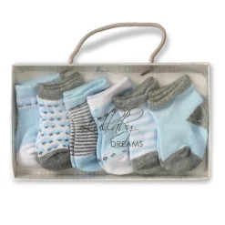 Lullaby Dreams 6-Pack Crew Socks Set Blue Hot