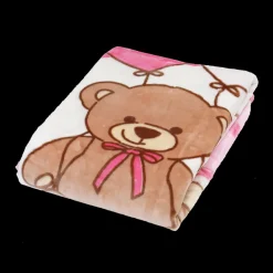 Lullaby Dreams Plush Mink Blanket Pink Hearts Discount
