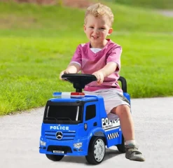 Mercedes Benz Mercedes-Benz Antos Police Truck Ride On Car Fashion