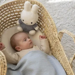 Miffy Cuddle Fluffy Soft Toy Blue Medium 25cm Best
