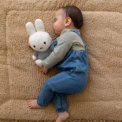 Miffy Cuddle Fluffy Soft Toy Blue Medium 25cm Best