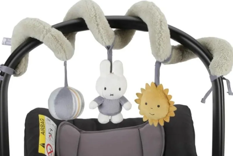 Miffy Fluffy Spiral Toy - Blue/Green Hot