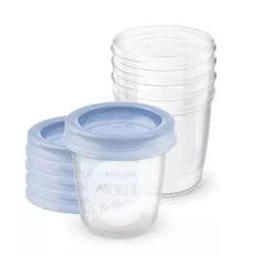 Philips Avent milk storage cups 5pk Clearance