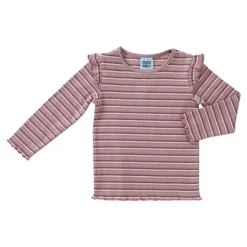 Mobi Minors Frill Sleeve Rib Top New