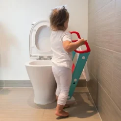 Moose Step on up Toilet Trainer Aqua/Red Best