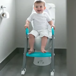 Moose Step on up Toilet Trainer Grey/Aqua Outlet