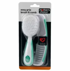 Mother's Choice Easy Grip Brush & Comb Aqua Discount