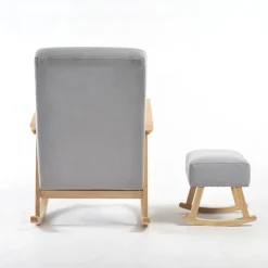 Nested Nordic Nursing Chair and Footstool Outlet