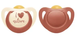 NUK for Nature Latex Soothers 6-18m 2-Pack - Assorted Colours Online