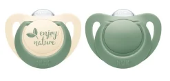 Tommee Tippee Closer To Nature NUK For Nature Silicone Soother 2-Pack 0-6m - Assorted Colours Outlet