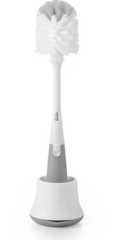OXO Tot Bottle Brush with Detail Cleaner and Stand Gray Clearance