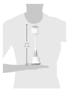 OXO Tot Bottle Brush with Detail Cleaner and Stand Gray Clearance