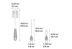 OXO Tot Water Bottle & Straw Cup Cleaning Set Grey Best