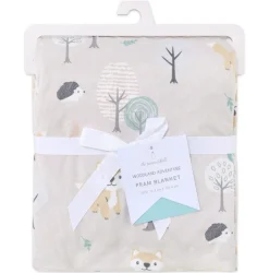 Peanutshell Woodland Adventure Velour Blanket Fashion