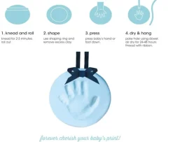Pearhead Babyprints Hanging Keepsake Blue Discount