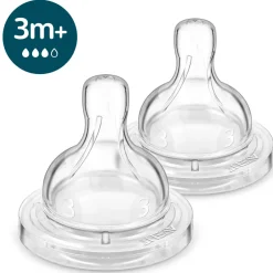 Philips Avent Anti-colic Teats 3m+ Medium Flow 2-Pack Hot