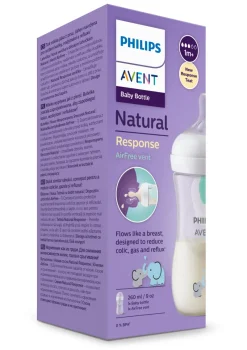 Philips Avent Natural Response AirFree Vent Bottle Elephant 260ml 1-Pack Best