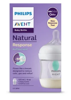 Philips Avent Natural Response AirFree Vent Bottle 125ml 1-Pack Clearance