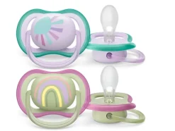 Philips Avent Ultra Air Deco Soother 2-Pack 0-6m - Assorted Colours Hot