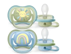 Philips Avent Ultra Air Deco Soother 2-Pack 0-6m - Assorted Colours Hot