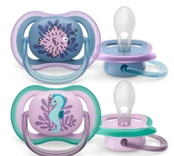 Philips Avent Ultra Air Deco Soother 2-Pack 6-18m - Assorted Colours Hot