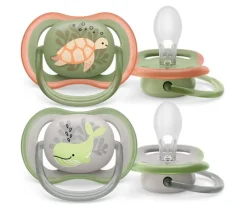 Philips Avent Ultra Air Deco Soother 2-Pack 6-18m - Assorted Colours Hot