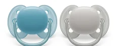 Philips Avent Ultra Soft Plain Soother 2-Pack 6-18m - Assorted Colours New