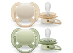 Philips Avent Ultra Soft Plain Soother 2-Pack 0-6m - Assorted Colours Best
