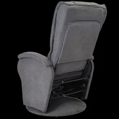 Nested Recliner Chair with Ottoman Dark Grey Sale