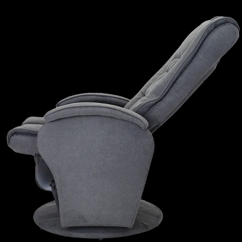 Nested Recliner Chair with Ottoman Dark Grey Sale