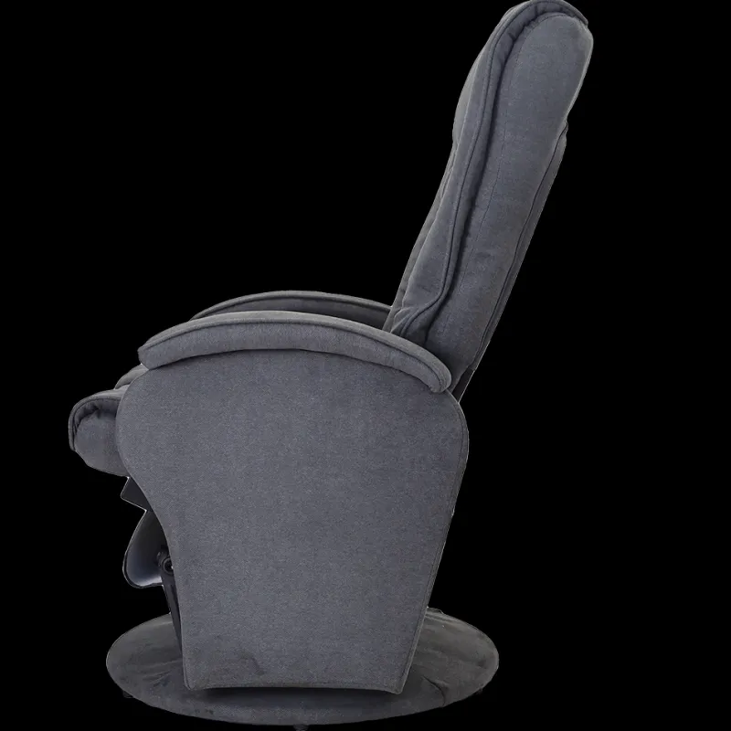 Nested Recliner Chair with Ottoman Dark Grey Sale