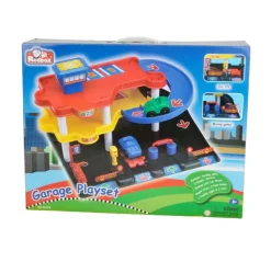 Red Box Garage Playset New