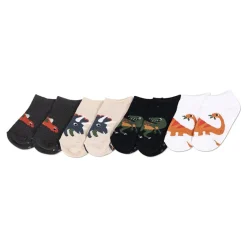 Ricochet Kids Dino Low Cut  4pk Socks Outlet