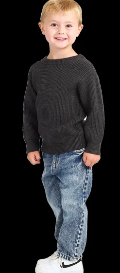 Ricochet Kids Drop shoulder knit Jumper Hot