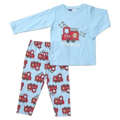 Ricochet Kids Long Knit PJS Hot