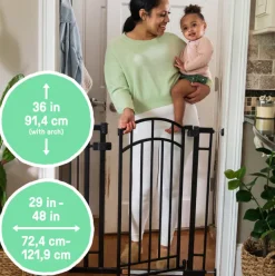 Ingenuity Summer by The Doorway 48W Series Pet and Baby Gate Black Online