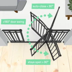 Ingenuity Summer by The Doorway 48W Series Pet and Baby Gate Black Online