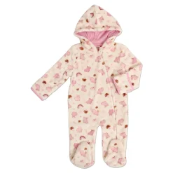 Tangerine Baby Flannel Hooded Pramsuit Sale