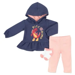 Tangerine Baby Fleece 3-Piece Set Disco Dino Online