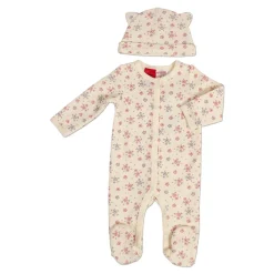 Tangerine Baby Quilted Coverall & Hat Flowers Online