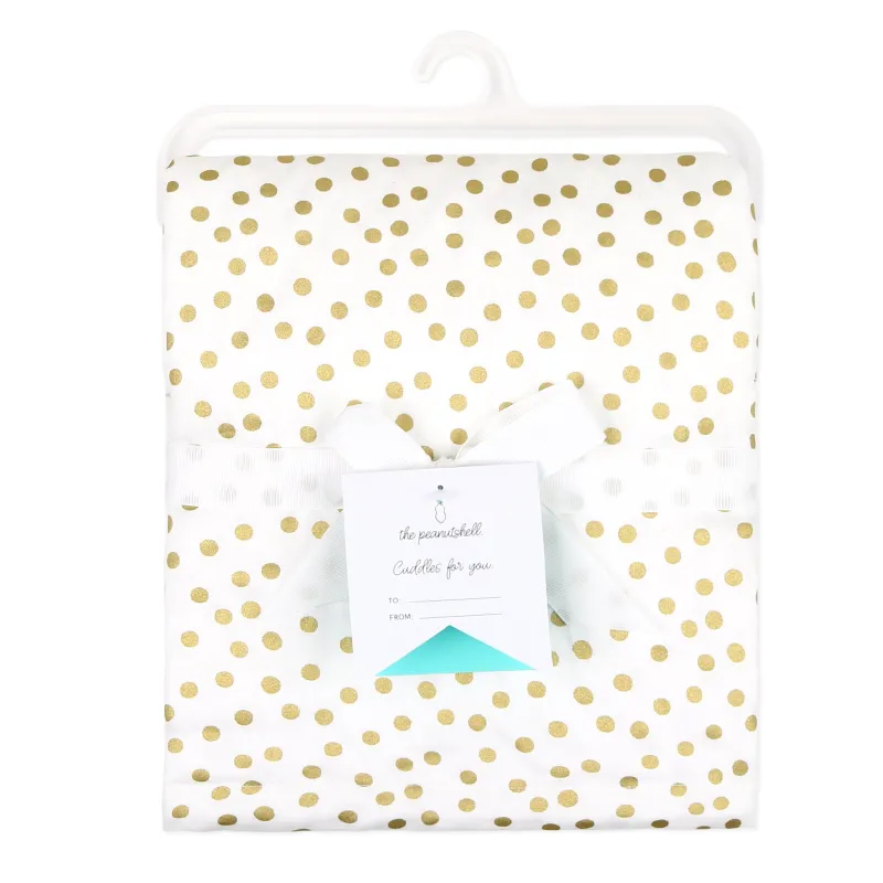 Peanutshell The Blanket Gold Dots Discount
