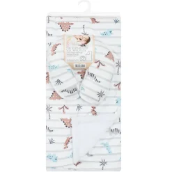 infancie t Neck Roll with Mink Sherpa Blanket Stripe Dino Best