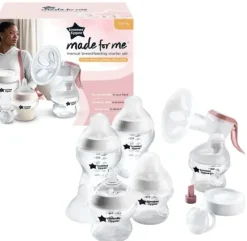 Tommee Tippee Closer To Nature Tommee Tippee Made-for-Me Manual Breastfeeding Starter Set New