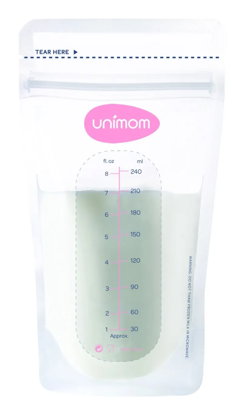 Unimom Breastmilk Storage Bags Large 240ml 50pk Outlet