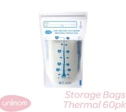 Unimom Thermal Sensor Breastmilk Storage Bags 210ml 60-Pack Fashion